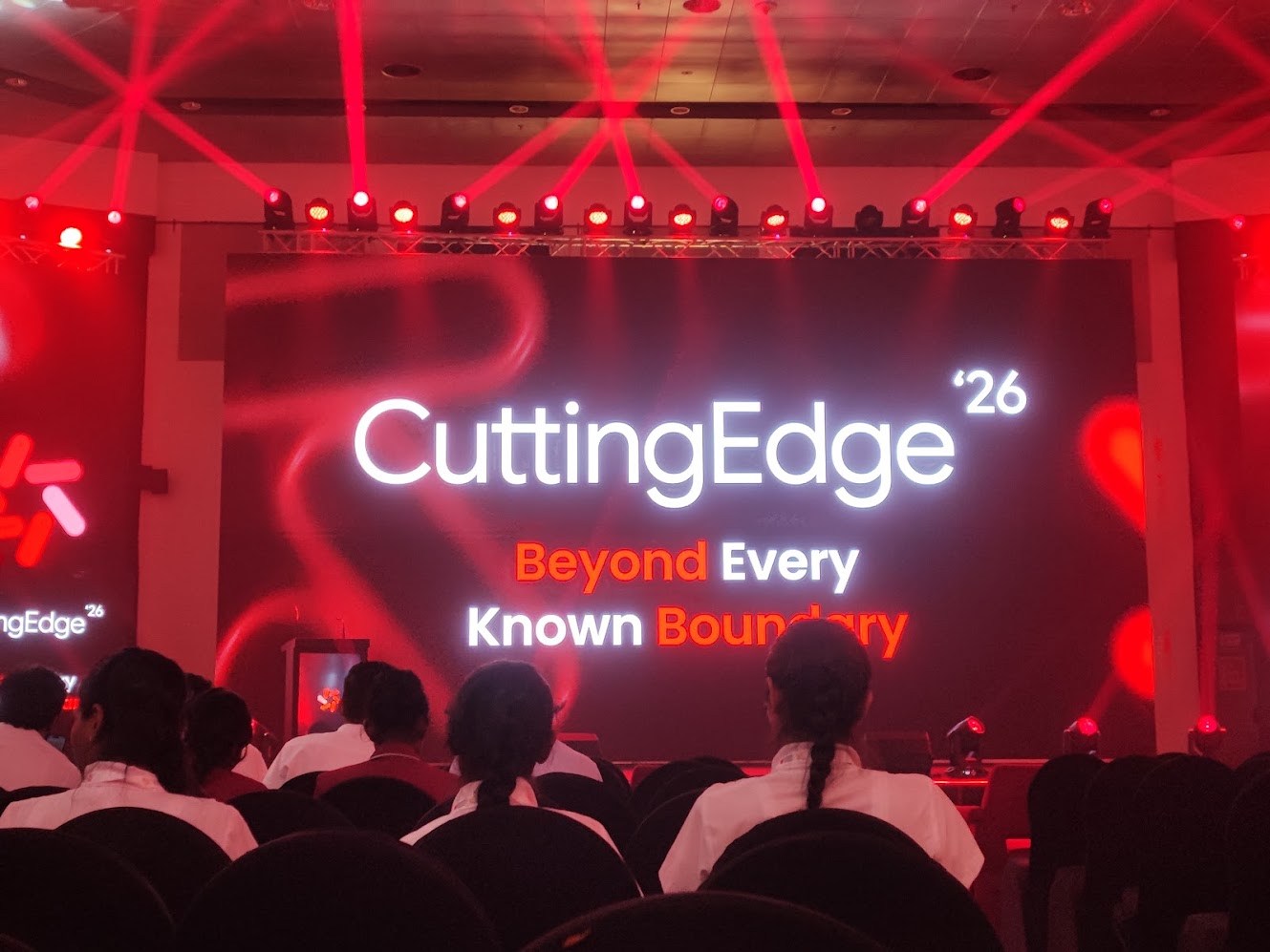 Cutting Edge '26 exhibition stage at BMICH